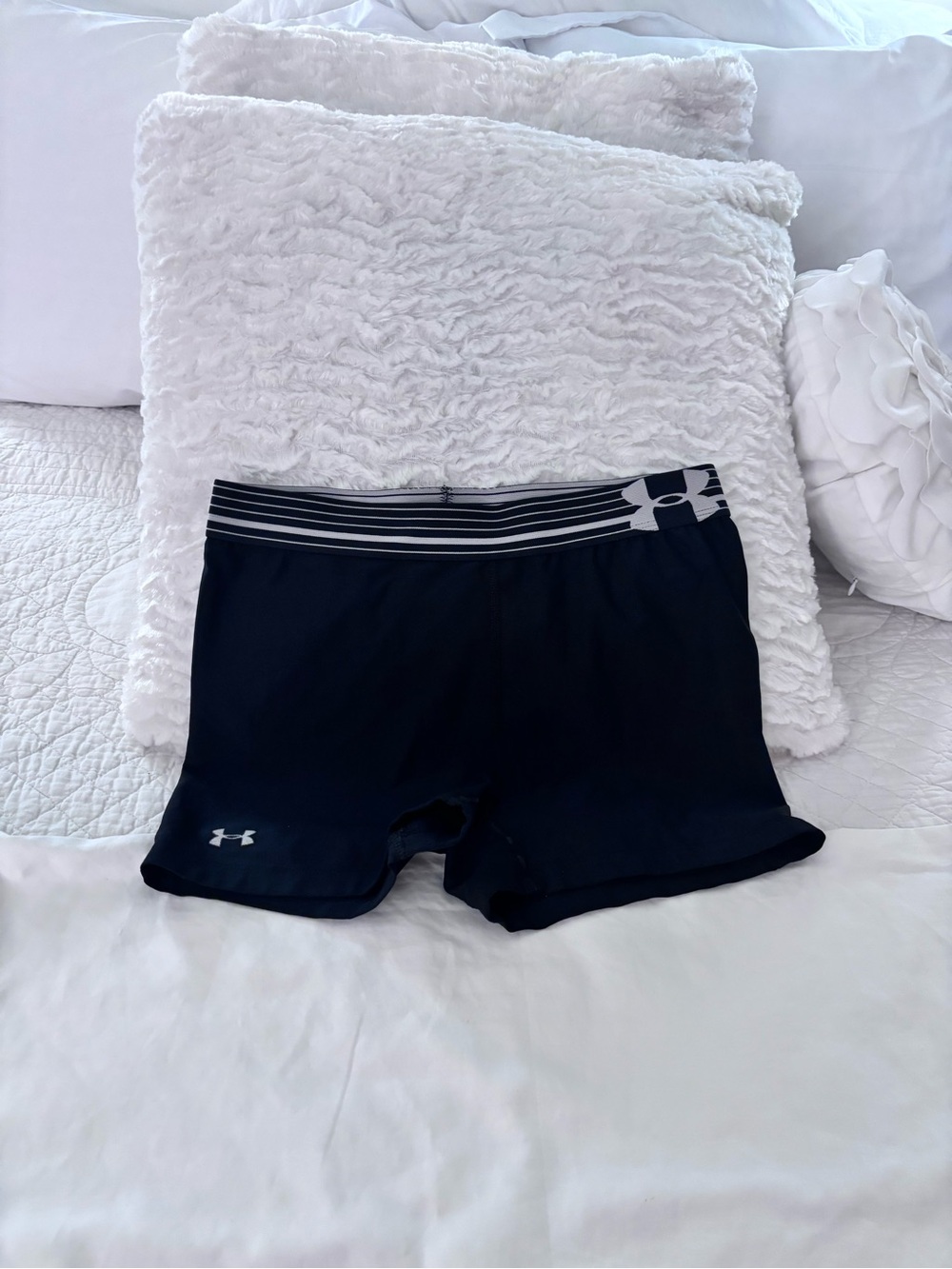 Under Armour Black Compression Shorts Approx Size Small